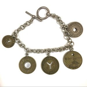 NYC Subway Token Charm Bracelet